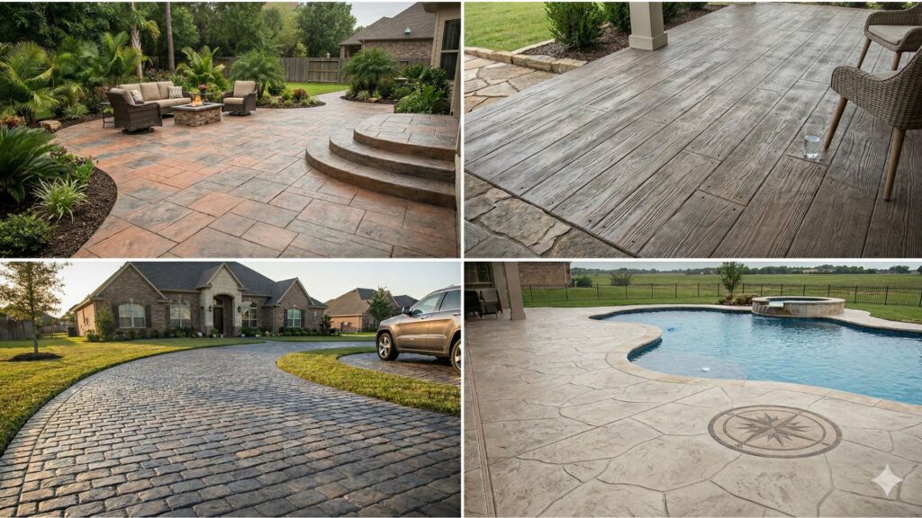 Stamped & Decorative Concrete in Katy, TX